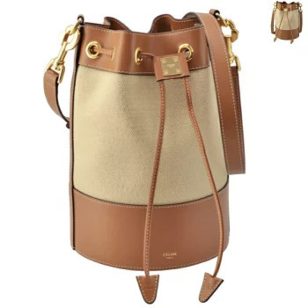 Celine CABAS drawstring shoulder bag - Picture 1 of 8